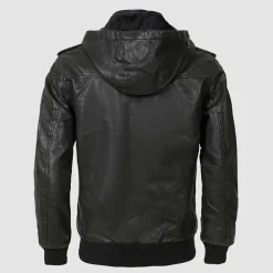 Leren Jassen Heren|Jassen Heren*Robert | Modieus zomerjasje Zwart