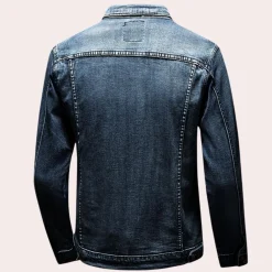 Jassen Heren*ROBIN - Moderne Denimjas voor Heren - Perfect voor de Zomer Denim Blauw