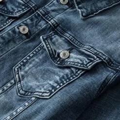 Jassen Heren*ROBIN - Moderne Denimjas voor Heren - Perfect voor de Zomer Denim Blauw