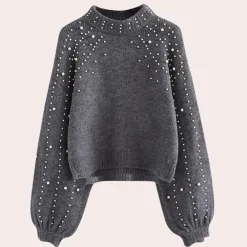 Truien & Vesten Dames*ROCIO - Trendy Zomerse Trui voor Dames Grijs