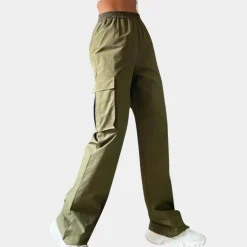 Broeken & Rokken Dames*Romina - Luxe Zomercargobroek voor Dames Legergroen