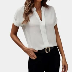 Blazers & Blouses Dames*Rose - Casual damesblouse met korte mouwen voor de zomer