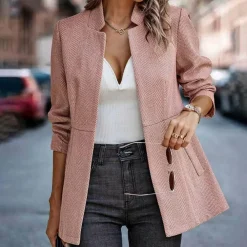 Blazers & Blouses Dames*ROSE - Moderne zomerblazer voor vrouwen Roze