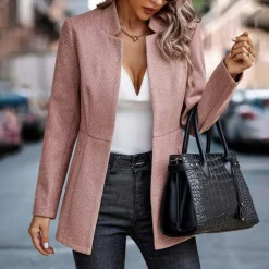 Blazers & Blouses Dames*ROSE - Moderne zomerblazer voor vrouwen Roze