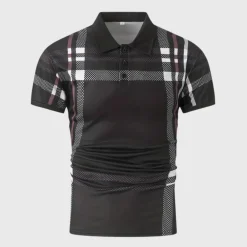 Shirts Heren*Ruben - Stijlvol geruit herenpoloshirt voor de zomer