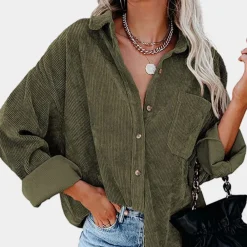 Jassen Dames*Rubyna - Corduroy damesjack voor de zomer