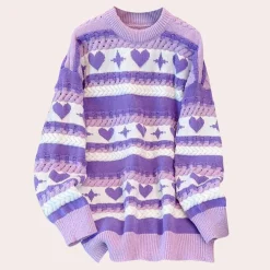 Truien & Vesten Dames*Rudella - Stralende Zomertrui voor Dames met Druppelschouder Paars