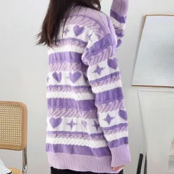 Truien & Vesten Dames*Rudella - Stralende Zomertrui voor Dames met Druppelschouder Paars