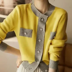 Truien & Vesten Dames*Rumjana - Elegante zomer- en lentegilet voor dames Geel