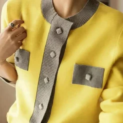 Truien & Vesten Dames*Rumjana - Elegante zomer- en lentegilet voor dames Geel