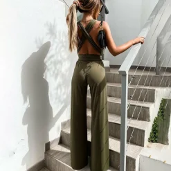 Jurken & Jumpsuits Dames*RYLEIGH - Modieuze zomer jumpsuit