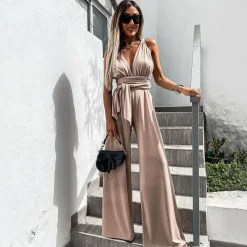 Jurken & Jumpsuits Dames*RYLEIGH - Modieuze zomer jumpsuit