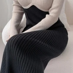 Jurken & Jumpsuits Dames*SABIN - Luxe Zomerjurk voor Dames Zwart