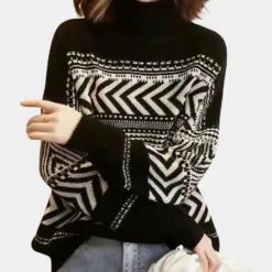 Truien & Vesten Dames*SABINA - Moderne Hoge Hals Trui voor Dames