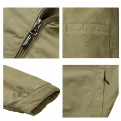Jassen Heren*SACHA - Casual herenjack met capuchon Khaki
