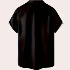 Shirts Heren*Sandis - Stijlvol Zomer & Halloween Overhemd Voor Mannen Oranje