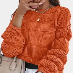 Truien & Vesten Dames*SANDRA - Moderne Gebreide Zomerse Trui voor Dames