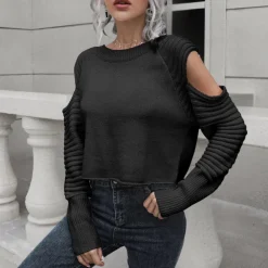 Truien & Vesten Dames*SANDRA - Modieuze Gebreide Zomertop voor Dames