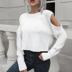 Truien & Vesten Dames*SANDRA - Modieuze Gebreide Zomertop voor Dames