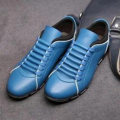 Schoenen Heren*SANJIN - Leren zomersneakers