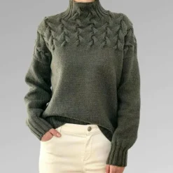 Truien & Vesten Dames*SANSA - Luchtige gebreide trui met col voor dames - Zomereditie