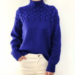 Truien & Vesten Dames*SANSA - Luchtige gebreide trui met col voor dames - Zomereditie