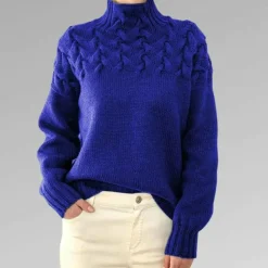 Truien & Vesten Dames*SANSA - Luchtige gebreide trui met col voor dames - Zomereditie