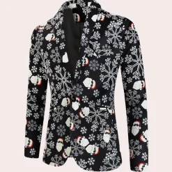 Jassen Heren*SANTIAGO - Luxe Zomerblazer voor Heren Zwart