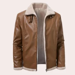 Jassen Heren*SANTINO - Geraffineerde Winterjas voor Heren Bruin