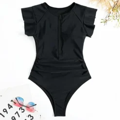 Sportkleding Dames*SASHA - Stijlvol zomers zwempak Zwart