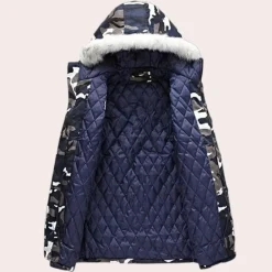 Jassen Heren*SCOTT - Trendy Camouflage Jas met Kap voor Heren