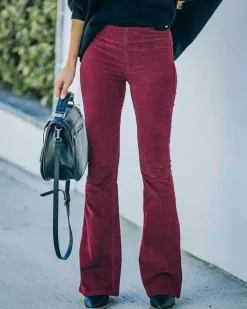 Broeken & Rokken Dames*Selena - High waist flare pants voor dames - Zomerse stijl