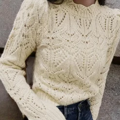 Truien & Vesten Dames*SELMA - Veelzijdige Trui voor Dames Abrikoos