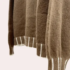 Truien & Vesten Dames*SERENITY - Luxe Zomerse Coltrui voor Dames Bruin