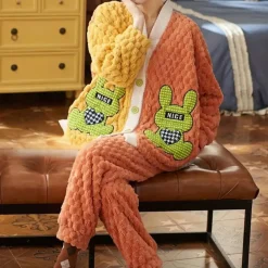 Sets Dames*Severina - Heerlijk zachte loungeset voor dames, perfect voor de zomer Oranje