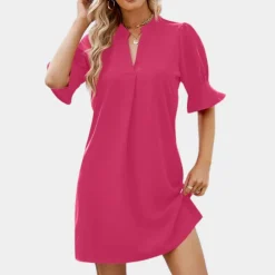 Jurken & Jumpsuits Dames*Shaniel - Elegante damesblousejurk voor de zomer