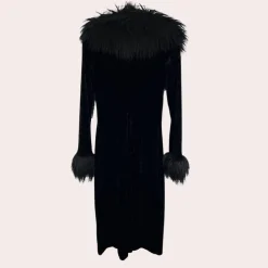 Jassen Dames*SHARON - Comfortabele Lente/Zomer Harige Jas voor Dames Zwart