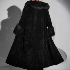 Jassen Dames*SHARON - Comfortabele Lente/Zomer Harige Jas voor Dames Zwart