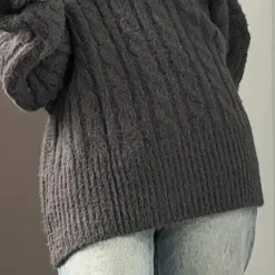 Truien & Vesten Dames*SHELOA - Veelzijdige Lente/Zomer Trui voor Dames Grijs