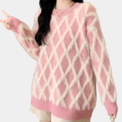 Truien & Vesten Dames*SHERALIN - Elegante Zomerse Trui voor Dames Roze