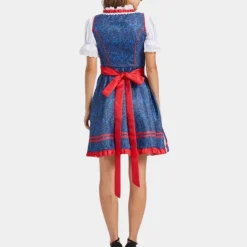 Jurken & Jumpsuits Dames*Sibyl - Tijdloze Zomerse Oktoberfest Dirndl voor dames Blauw