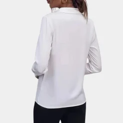 Blazers & Blouses Dames*Sienna - Elegante effen damesblouse voor de zomer