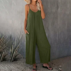 Jurken & Jumpsuits Dames*SILVANA - Comfortabele casual zomer jumpsuit