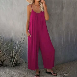 Jurken & Jumpsuits Dames*SILVANA - Comfortabele casual zomer jumpsuit