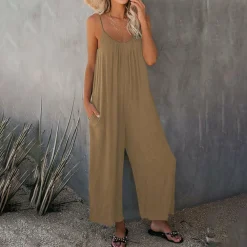 Jurken & Jumpsuits Dames*SILVANA - Comfortabele casual zomer jumpsuit