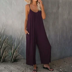 Jurken & Jumpsuits Dames*SILVANA - Comfortabele casual zomer jumpsuit