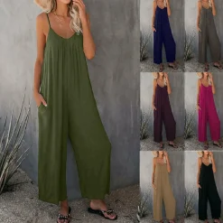Jurken & Jumpsuits Dames*SILVANA - Comfortabele casual zomer jumpsuit