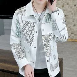 Jassen Heren*Simeon - Lente/Zomer Herenjas met trendy klepzakken