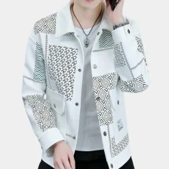 Jassen Heren*Simeon - Lente/Zomer Herenjas met trendy klepzakken