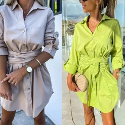 Jurken & Jumpsuits Dames*SIMONE - Zomerse casual mini jurk